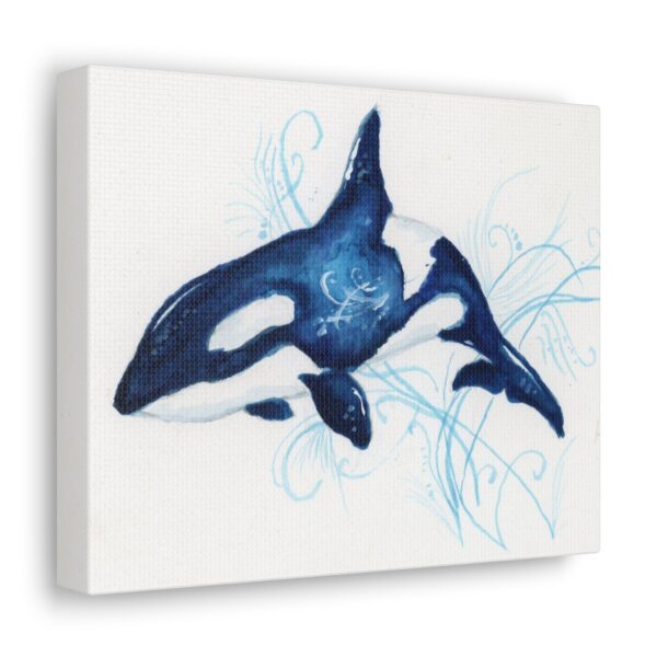 Orca Whale Canvas Wall Art - Image 2