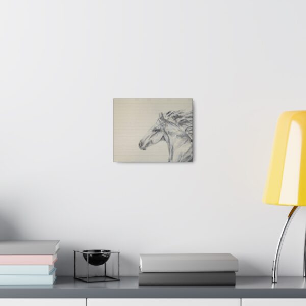 Horse Sketch Canvas Wall Art - Image 4