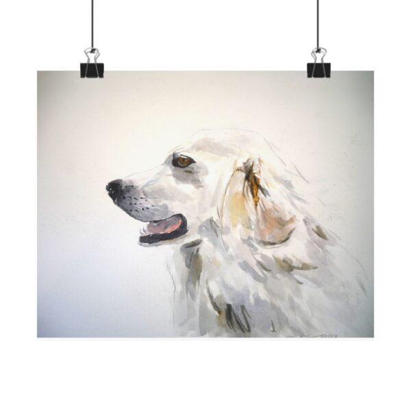 Great Pyrenees Watercolor Wall Art