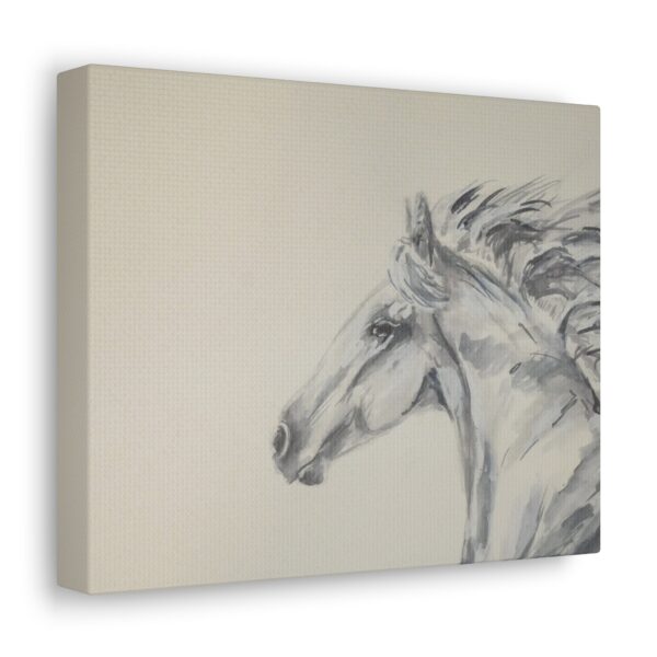 Horse Sketch Canvas Wall Art - Image 2