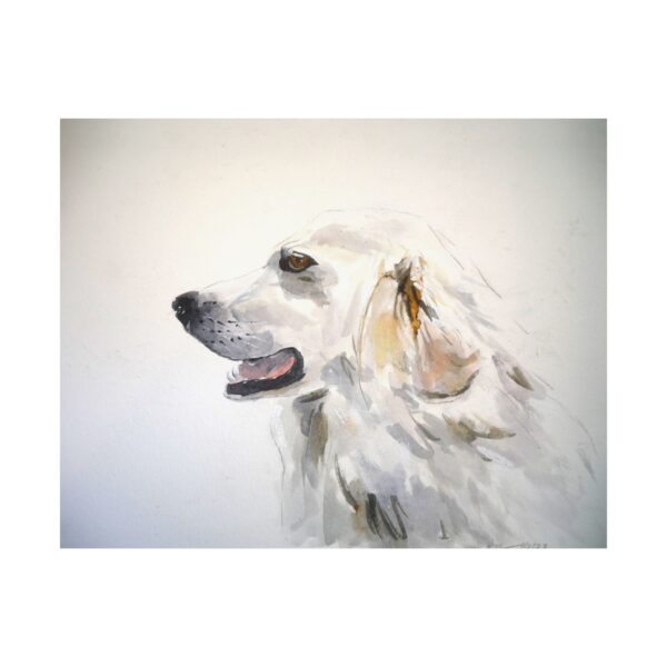 Great Pyrenees Watercolor Wall Art - Image 6