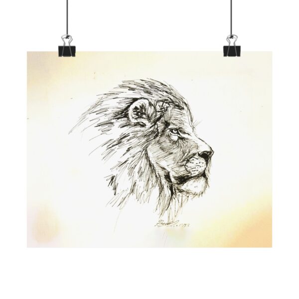 Lion Sketch Wall Art