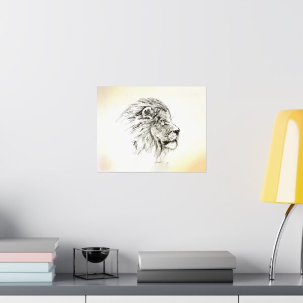 Lion Sketch Wall Art - Image 10