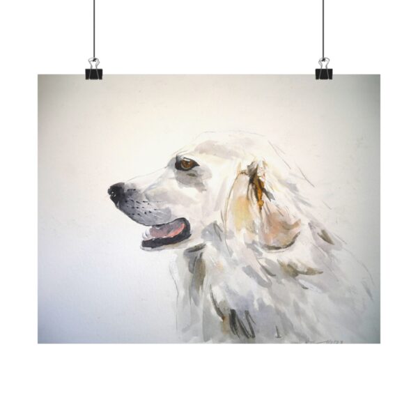 Great Pyrenees Watercolor Wall Art - Image 5