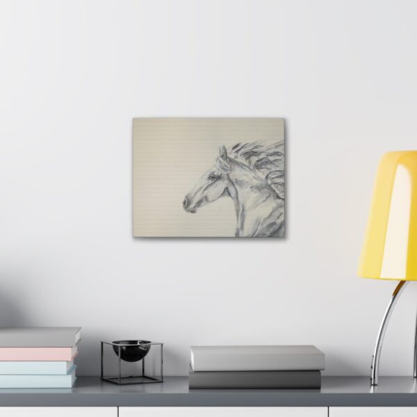 Horse Sketch Canvas Wall Art - Image 8