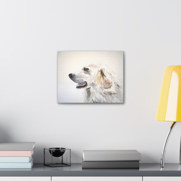 Great Pyrenees Watercolor Canvas Wall Art - Image 8