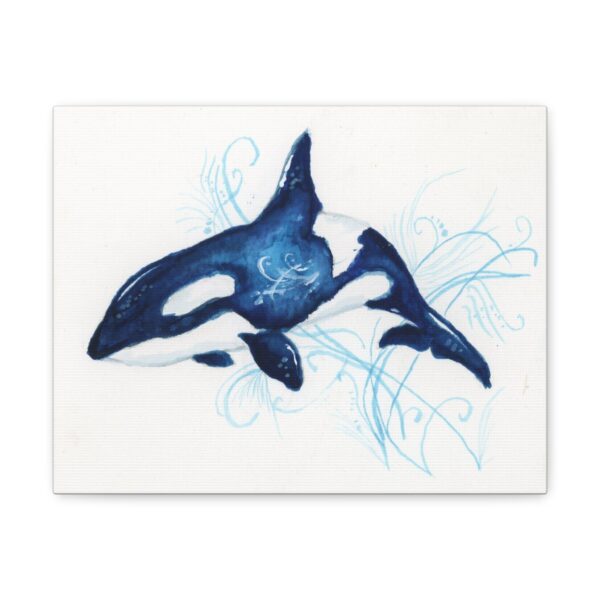 Orca Whale Canvas Wall Art - Image 5